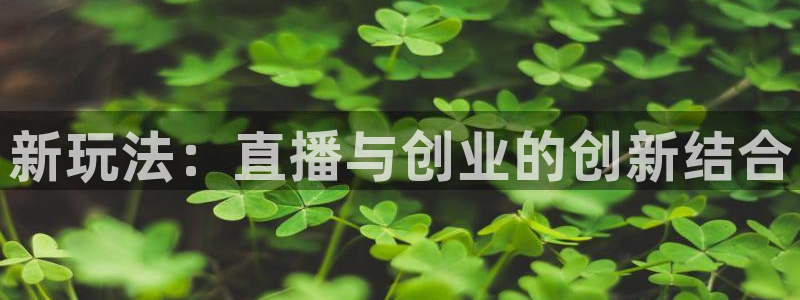 多彩娱乐2登录：新玩法：直播与创业的创新结合